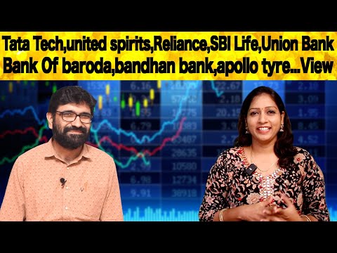 Tata Tech,united spirits,Reliance,SBI Life,Union Bank,Bank Of baroda,bandhan bank,apollo tyre...View
