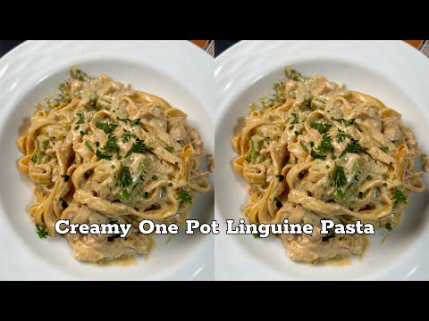 How to make Creamy One Pot Linguine Pasta in 15 minutes? Watch complete recipe now)