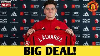 MANCHESTER UNITED BIG DEAL: JULIAN ALVAREZ'S DISCOUNT FEE AND WAGE! MAN UNITED NEWS