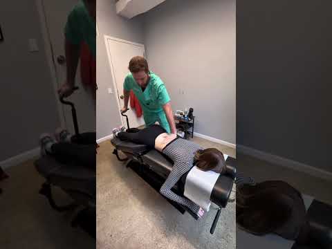 She came in to the Chiropractor and her back cracks were so crunchy...
