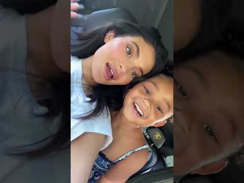 Kylie & Stormi via TikTok today
