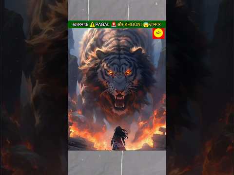 खतरनाक ⚠️PAGAL 🚨और KHOONI 😱जानवर #shorts #animals