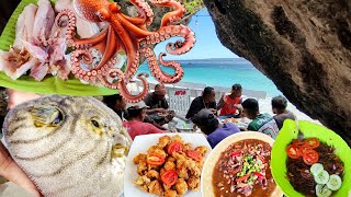 Olahan Trasional, Memasak Ikan Buntal Ber4cun, Gurita & Rumput Laut. 