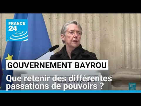 Gouvernement Bayrou : que retenir des différentes passations de pouvoirs ? • FRANCE 24