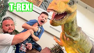 Caleb LEARNS ABOUT DINOSAURS on a Dino Adventure for Kids!