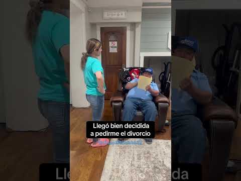 Mi esposa llegó decidida a pedirme el divorcio pero al final se arrepintió #familia #pareja #comedia