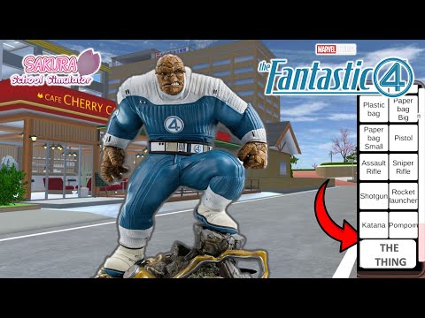 WOW ADA FANTASTIC 4 - "THE THING" | SAKURA SCHOOL SIMULATOR | #anomali @AnakeSDe