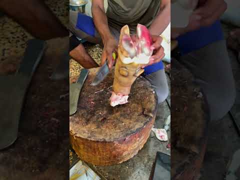 Fasted Paya Cutting Skills | Cow Feet Cutting | Trotters Cutting #shorts
