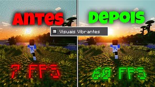 COMO TIRAR O LAG DO VISUAIS VIBRANTES - visuais vibrantes sem lag no minecraft pe