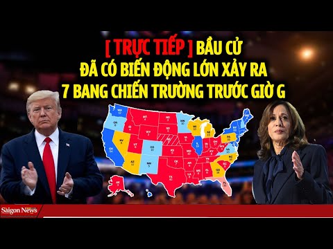 [ TRỰC TIẾP ] Đã có BIẾN ĐỘNG LỚN ở 7bang CHIẾN TRƯỜNG TT Trump tăng tốc đánh bại Kamala Harris