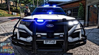 Playing GTA 5 As A POLICE OFFICER Sheriff Patrol| GTA 5 Lspdfr Mod|