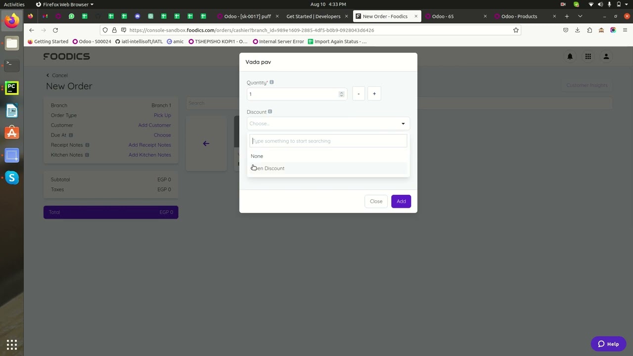 Foodics Odoo Intigration Part Three | 8/13/2023

Foodics Odoo Intigration Welcome to our channel! In this video, we're diving into the seamless process of syncing orders from ...