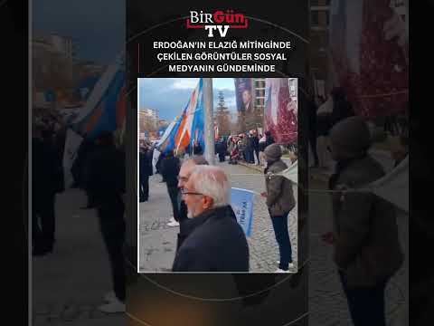 Malatya'dan sonra... Erdoğan'ın Elazığ mitinginde çekilen görüntüler sosyal medyanın gündeminde