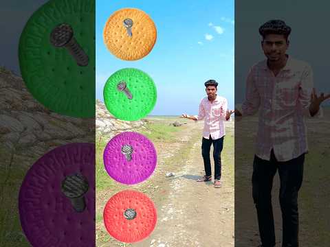 Spining Biscuits to Bicycle, Toto, Scooter & Alto - Vehicles names magic video