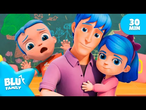 Daddy Pick Me Up 🧑‍🍼 BLU FAMILY 💙 NURSERY RHYMES FOR KIDS🌈 FOR KIDS