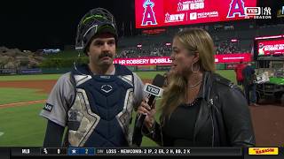 Wells reacts to win vs. Angels