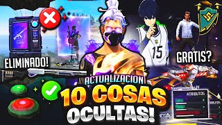 10 Cosas Ocultas Y Eliminadas Que No Te Dijeron DE LA NUEVA ACTUALIZACION Free Fire NOVIEMBRE , DIC.