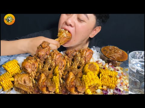 Flavourful Bites | Fried Chicken and Sweetcorn Curry || Manipuri Mukbang ||