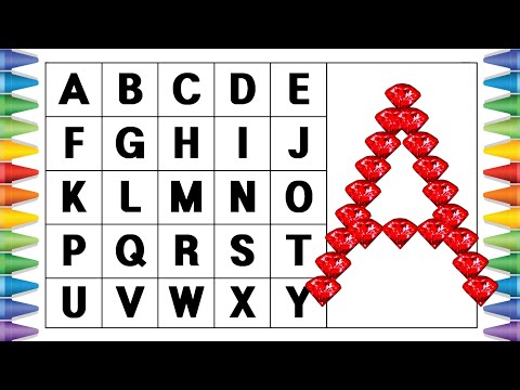 [알파벳 놀이] 유아와 어린이를 위한 ABCD 대문자 A부터 Z까지 쓰기 | Kids Alphabet A to Z | abc song | a for apple | abcd song