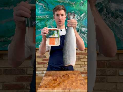 STOP BUYING YOUR FISH PORTIONED. Here’s how to prep it. #salmon #prep #basic #skills #fish #chef