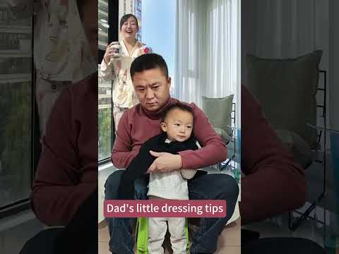 Dad's little dressing tips!아빠의 옷입히기 작은 비법!