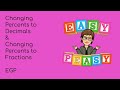 Converting Percentages to Decimals and Fractions