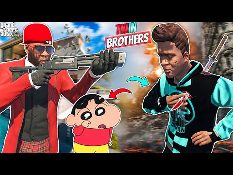 Franklin's Rich Twin Brother Tries To kill Shinchan & Franklin