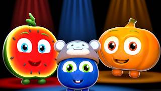 🐒KONGO the Monkey Song  Letters Turn Into Bananas!🍌 | Funky Fruites Baby Sensory Dance Party 🍓