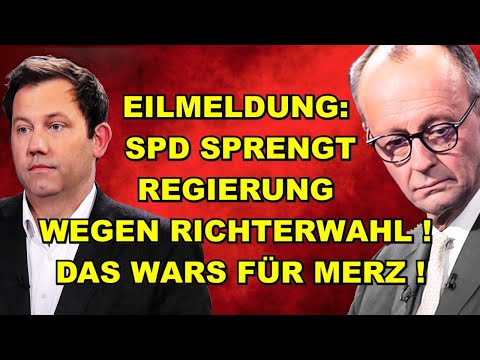 EIL: SPD sprengt Regierung! Das wars für Merz!