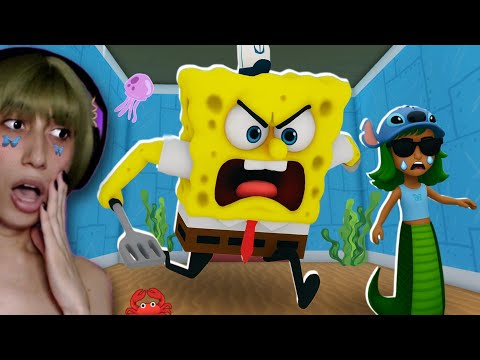 ME TRANSFORMEI EM COBRA E E ESCAPEI DO BOB ESPONJA GIGANTE | Roblox