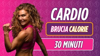 Allenamento a casa donna: cardio brucia calorie 30 min 🔥 #allenamentoacasa