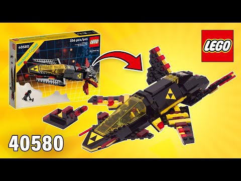 LEGO Icons Blacktron Dark Hornet MOC (356 pcs)[40580] Alterante Build | Instructions | TBB