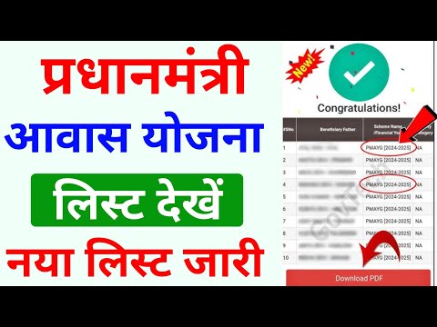 पीएम आवास योजना लिस्ट देखें। Pm awas yojana list kaise dekhe। pm awas yojana