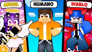 ¡ÁNGEL, HUMANO y DEMONIO en Minecraft! ¿Aliados o enemigos?
