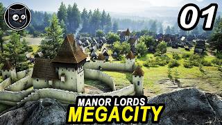 Manor Lords MEGACITY - The PERFECT Beginning | MASSIVE UPDATE and New Map - Citybuilder Part 01