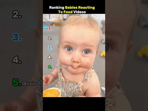 Ranking Babies Reacting To Food #shorts