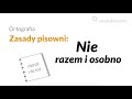 Zasady pisania 'nie' w języku polskim