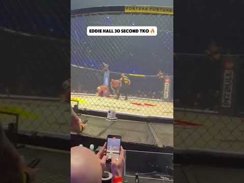 Eddie Hall Shocks Pudzian with 30-Second TKO! 🥊🔥 #MMA #EddieHall