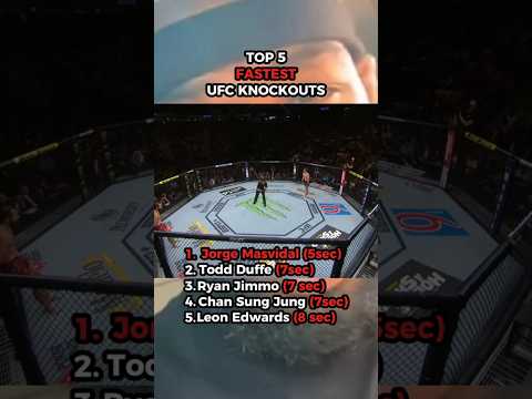 FASTEST UFC KNOCKOUTS⚡🥊 #ufc #mma #ufcknockouts #ufcfight