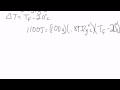 Thermal Energy and Temperature Calculations