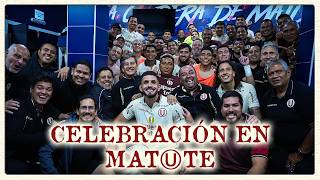 Celebración Crema en Matute luego del triunfo por 2 a 1