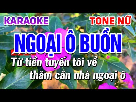 Karaoke Ngoại Ô Buồn Tone Nữ Bolero  | Nhạc Sống Tú Anh