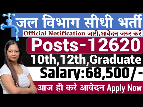 जल विभाग सीधी भर्ती 2025, Water Department Vacancy 2025 | Jal Vibhag Vacancy 2025 |Govt Jobs 2025