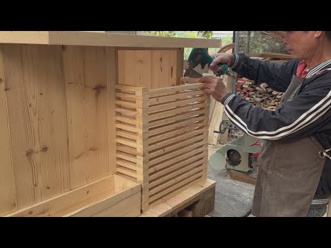 Recycled Wood Pet House Construction Project // Creative Ideas From Pallet Wood