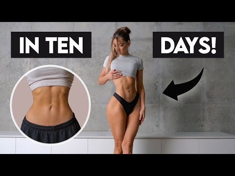 10 Min | 10 Days | 10 Exercises to Get VISIBLE ABS & WAIST! Intense, No Equipment, At Home Workout