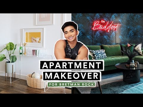 EXTREME APARTMENT MAKEOVER for Bretman Rock (Living Room + Kitchen )