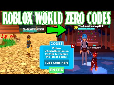 World Zero Codes Roblox 07 2021 - world zero roblox wiki