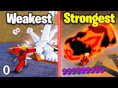 Weakest To Strongest FRUIT ATTACKS in Blox Fruits Update 23