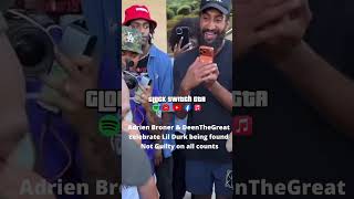 Adrien Broner and DeenTheGreat celebrate Chicago rapper Lil Durk being found not guilty #shorts