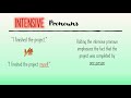 Intensive Pronouns: A Mini Lesson Overview